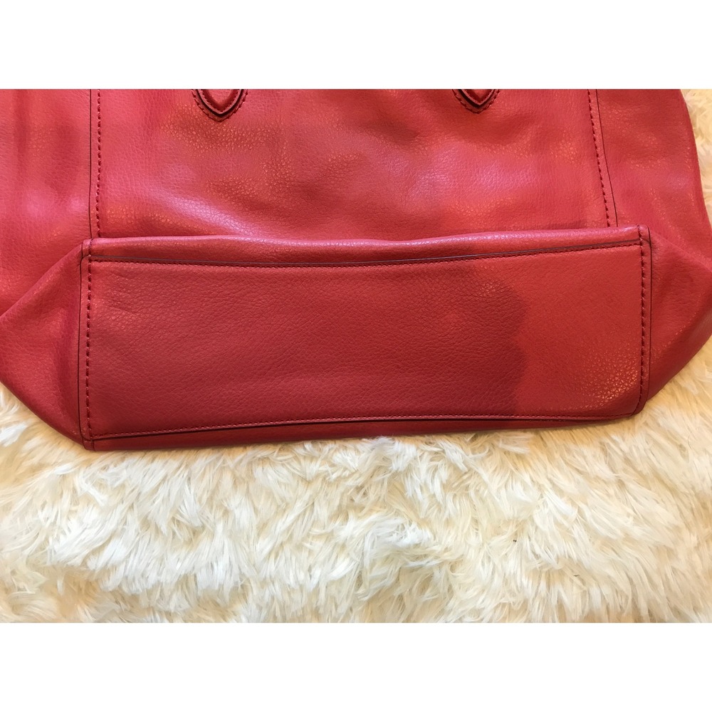 Coach Central Tote Pink Pebbled Leather Shoulder Bag F58660 Purple Interior - Picture 4 of 13